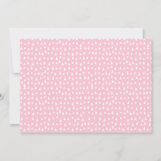 4人の野生のDinoGirlピンク恐竜が4歳の誕生日 招待状 (裏面)