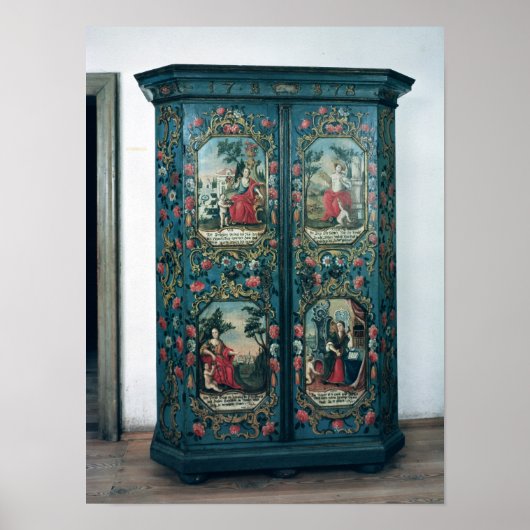 4人飾のシーンを持つワードローブ ポスター (正面)