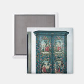 4人飾のシーンを持つワードローブ マグネット (正面/裏面)