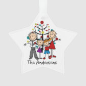 4休日のアクリルのオーナメントの棒の姿の系列 オーナメント (正面)