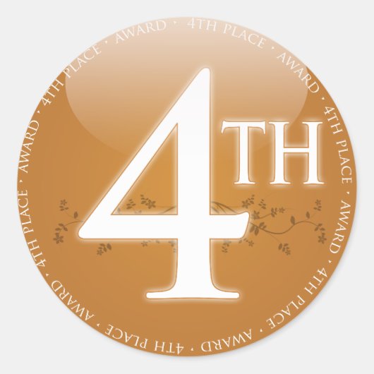 4位表彰 ラウンドシール (正面)