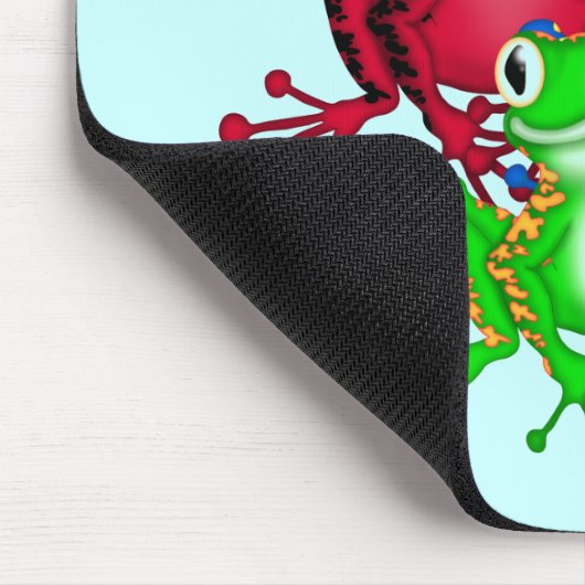 4個のカエルのTシャツおよびギフト マウスパッド (コーナー)