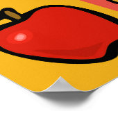 4個のリンゴ ポスター (角)