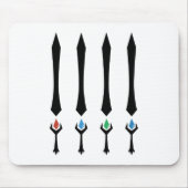 4個の石 マウスパッド (正面)