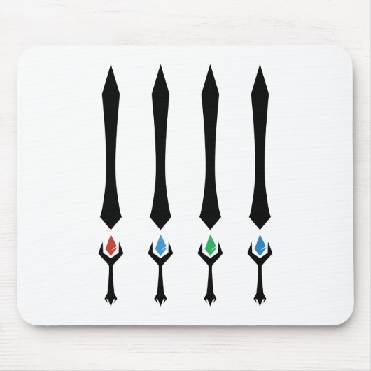 4個の石 マウスパッド (正面)