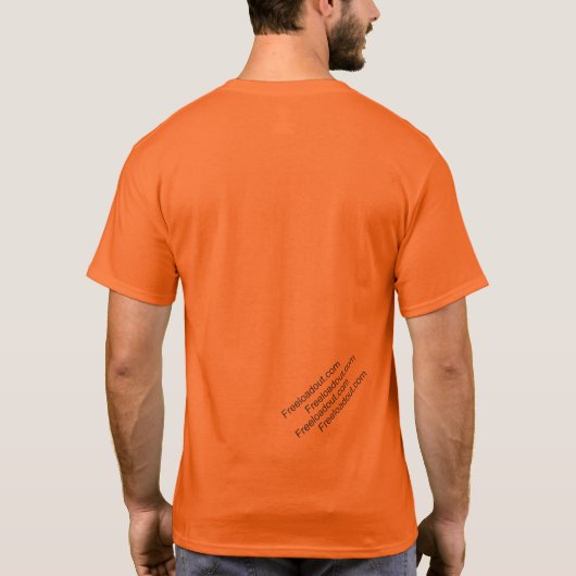 4倍対角バック Tシャツ (裏面)