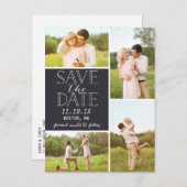 4写モダン真のコラージュを保存クラシックする 案内ポストカード (正面/裏面)