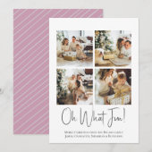 4写真ああ何おもしろいクリスマステンプレート シーズンカード (正面/裏面)