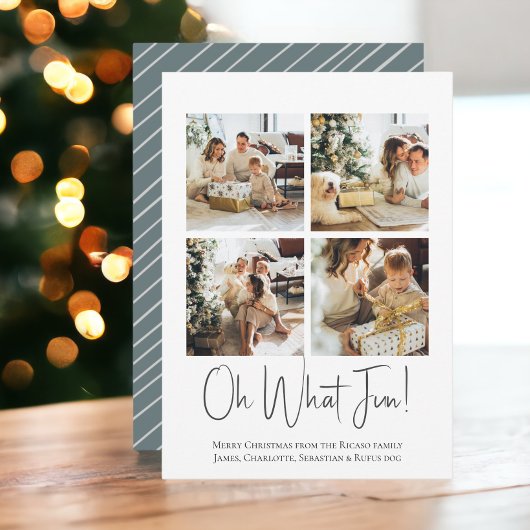 4写真ああ何おもしろいクリスマステンプレート シーズンカード