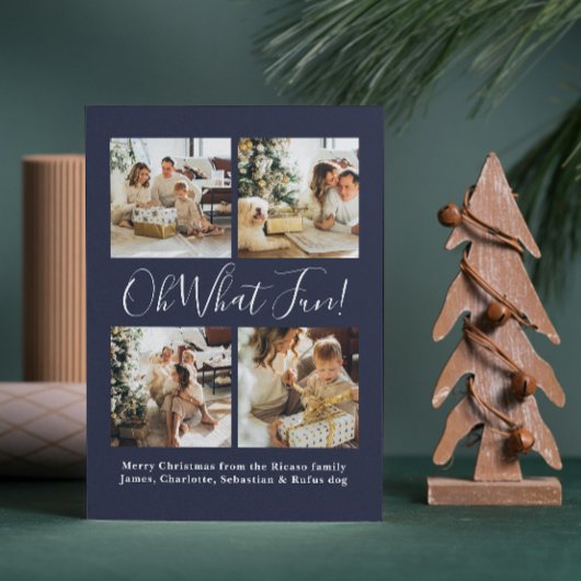 4写真ああ何おもしろい北欧クリスマス シーズンカード