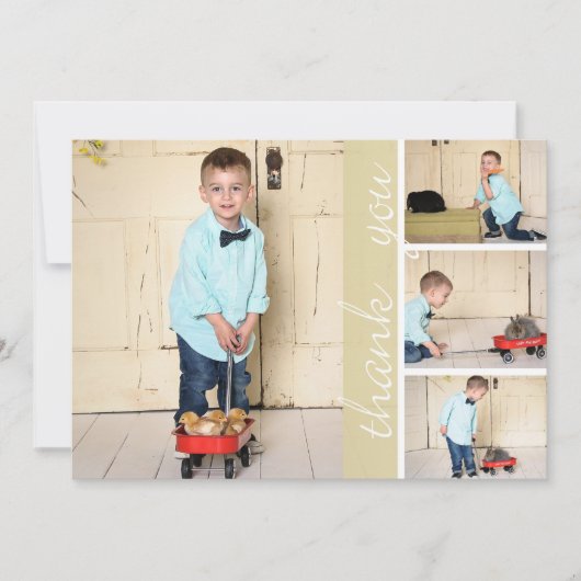 4写真のサンキューカード サンキューカード (正面)