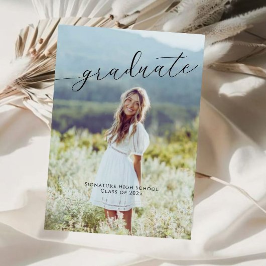 4写真の卒業発表 案内状