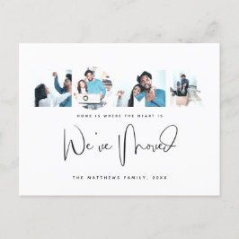 4写真の新しい自宅住所の変更のお知らせ ポストカード