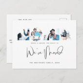 4写真の新しい自宅住所の変更のお知らせ ポストカード (正面/裏面)