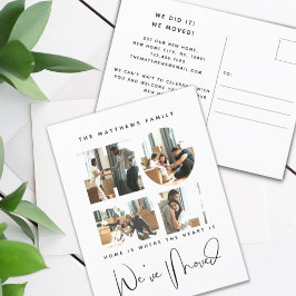 4写真の新しい自宅住所の変更のお知らせ ポストカード