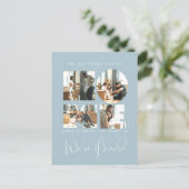 4写真の新しい自宅住所の変更のお知らせ ポストカード (スタンド正面)