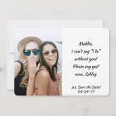 4写真は私の提案であるメイド・オブ・オーナー（花嫁付き添い人） 招待状 (裏面)