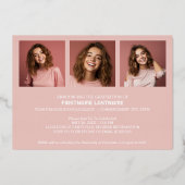 4写真アナウンスバラ金ゴールドグラードパーティー 箔招待状 (裏面)