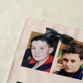 4写真カスタムグランドキッズフローラオレンジ ビーチタオル (インサイチュ)