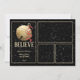 4写真クリスマスジンルベル シーズンカード