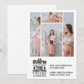 4写真クリスマスツリー妊娠のお知らせ シーズンカード (正面/裏面)