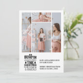 4写真クリスマスツリー妊娠のお知らせ シーズンカード (スタンド正面)