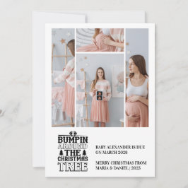 4写真クリスマスツリー妊娠のお知らせ シーズンカード