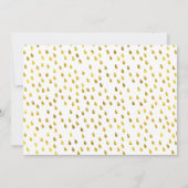 4写真グラマー照明金ゴールド雨の日付を保存 セーブザデート (裏面)