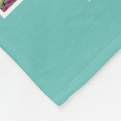 4写真コラージモノグラムファミリーフォトホームデコール フリースブランケット (角)