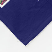 4写真コラージモノグラムファミリーフォトホームデコール フリースブランケット (角)