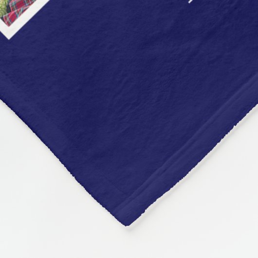 4写真コラージモノグラムファミリーフォトホームデコール フリースブランケット (角)