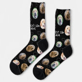 4写真コラージュ及び文字テンプレートカスタム製 ソックス (左)