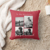 4写真コラージュ永遠ボーイフレンドのバレンタインデー クッション (ブランケット)