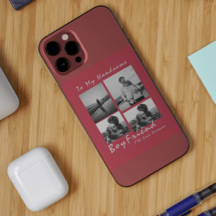 4写真コラージュ永遠ボーイフレンドのバレンタインデー iPhone 11 PRO MAXケース