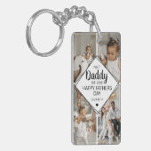 4写真スタイリッシュコラージュ | No 1パパ キーホルダー (正面左)