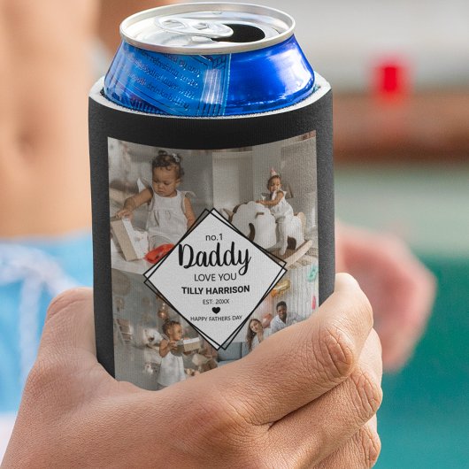 4写真スタイリッシュコラージュ | No 1パパ 缶クーラー