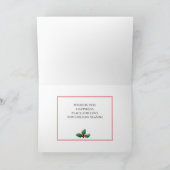 4写真スタイリッシュメリークリスマス シーズンカード (内部)