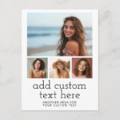 4写真テンプレート(2行文字) ポストカード (正面)