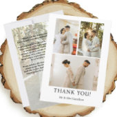 4写真パーソナライズされたと結婚メッセージ サンキューカード