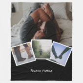 4写真パーソナライズされたの色を変クリック更カスタマイズする フリースブランケット (正面)