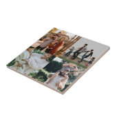 4写真パーソナライズされたコラージュ タイル (側面)