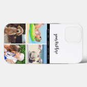 4写真パーソナライズされた家族ラブメモリーズ記念 Case-Mate iPhoneケース (裏面 (横))