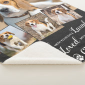 4写真パーソナライズされた追悼の詩ペット記念 シェルパブランケット (3/4)