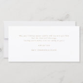 4写真フォトストリップ金ゴールドスクリプトメリークリスマス シーズンカード (裏面)