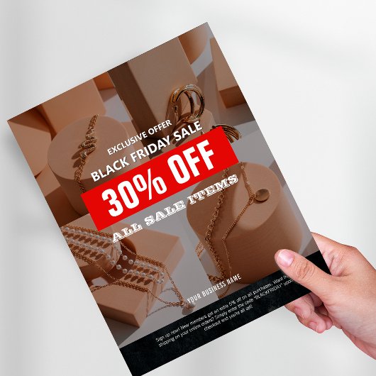 4写真ブラックフライデーセール製品プロモーション チラシ