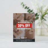 4写真ブラックフライデーセール製品プロモーション ポストカード (スタンド正面)