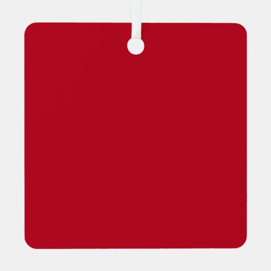 4写真モダンコラージメリークリスマス メタルオーナメント (裏面)