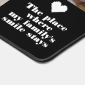 4写真モダンコラージュと文字モノグラカスタムム デスクマット (コーナー)