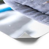 4写真モダンコラージュのパパ愛するポスター ポスター (角)