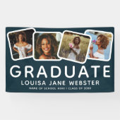 4写真モダンコラージュ大学院卒業海軍 横断幕 (横)